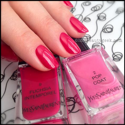 ysl fuchsia intemporel|YSL Polish: La Laque Couture Spring 2014 + Gorgeous Core .